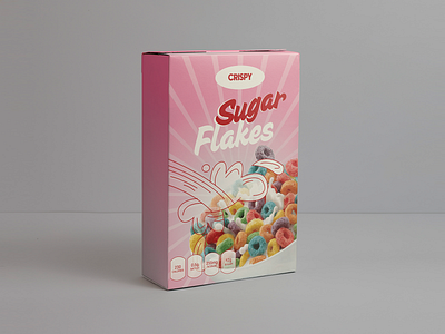 SUGAR FLAKES (CEREAL BOX PACKAGING DESIGN) 2d 3d adobe illustrator animation brand design brand logo branding design flat graphic design illustration illustrator art logo logo design motion graphics package package design packaging design ui vector