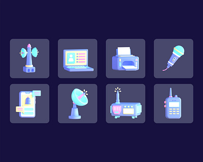 3D Icon Communication 3d blender des designer graphic design icons ui