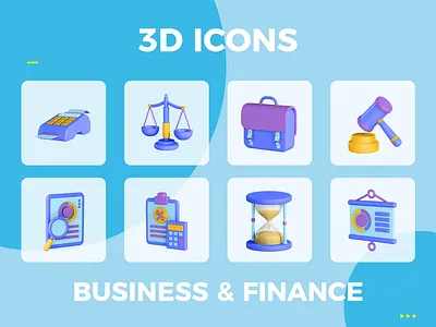 3d icon Business & Finance 3d blender color designer graphic design icon ui