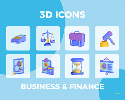 3d icon Business & Finance 3d blender color designer graphic design icon ui