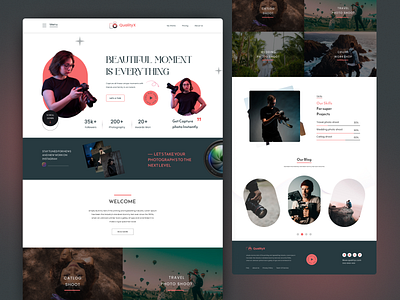Photography Landing Page banking landing page cleaning service website digital agency landing page fashion landing page food landing page landing page design musical community website perfume landing page photography landing page tax consulting website design travel agency landing page webpage design