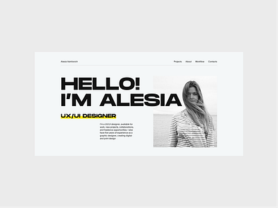 Personal website portfolio concept design portfolio ui user experience user interface ux website website portfolio