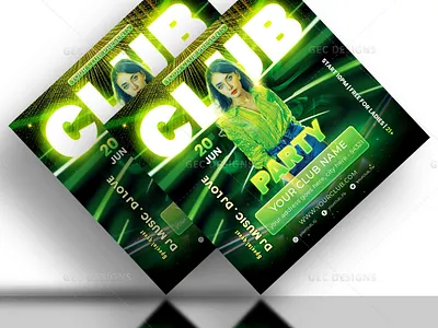 Exotic nightclub party flyer template ad banner adobe adobe photoshop brochure brochure design flyer flyer design graphic design poster design social media poster