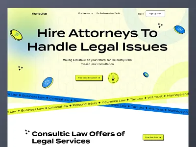 Law Consultation Firm Landing Page advocate attorney colorful consultation fleexstudio gradient homepage illustration landing page law law firm law website lawyer legal advisor trending ui uiux web design web ui website