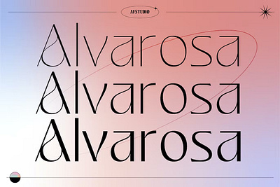 Free - Alvarosa Display Font calligraphy display display font font font awesome font family fonts lettering modern font modern fonts sans serif sans serif font script serif font type typeface typography