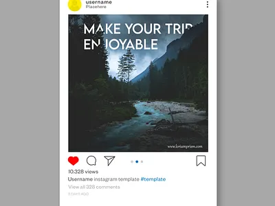 Social Media Post For Instagram design graphic design post design social media marketing social media post tourism