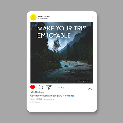 Social Media Post For Instagram design graphic design post design social media marketing social media post tourism