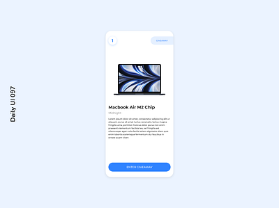 Daily UI 097 | Giveaway apple daily ui 097 giveaway m2 macbook air minimalism mobile design