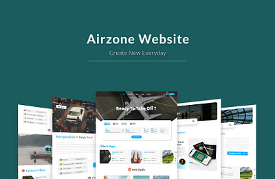 Airzone Website adobe xd adverising branding design graphic design illustration mockup ui ui design ux ux design web web design website