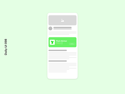 Daily UI 098 | Advertisement advertisement article blog daily ui 098 mobile design news