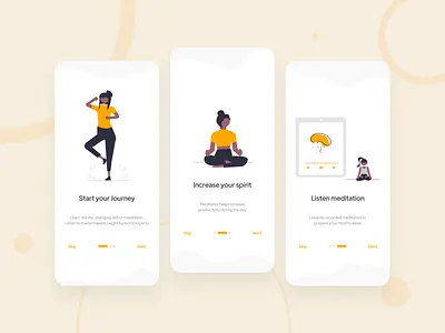Meditation App Onboarding app app concept app onboarding screen concept design meditation app onboarding product design ui ui design uix user interface user interface design ux