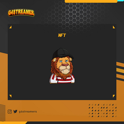 LION NFT animal animation art branding custom nft design emotes gamers graphicdesign illustration king lion logo logo design nft nft art nft design wild