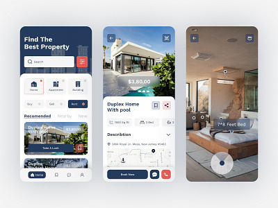 Property buy, sell & rent app design exploration app design design home home rent app loan mobile app property property app design property ui realestate realestate app design rent ui uiux uxui