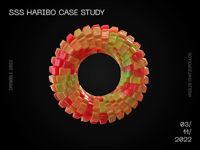 SSS HARIBO CASE STUDY abstract animation c4d cinema4d digitalart haribo sss subsurface scattering torus