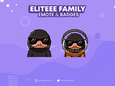 DUCK EMOTES animals badges custom emotes design discord duck emotes illustration logo streamer streaming twitch twitch emotes ui