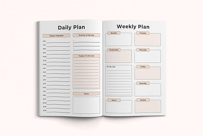 Daily Weekly Planner Template plan