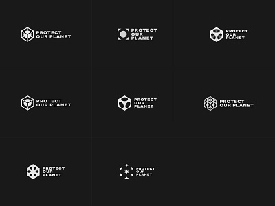 Protect Our Planet・Logo proposals black and white blockchain branding earth graphic design logo logotype nature planet web3