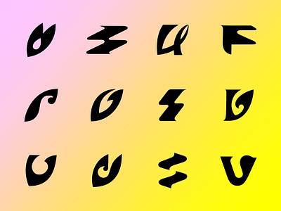 Surf Symbols ✦ belcdesign branding logodesign logomarks patrykbelc surfing surfproject symbols wave