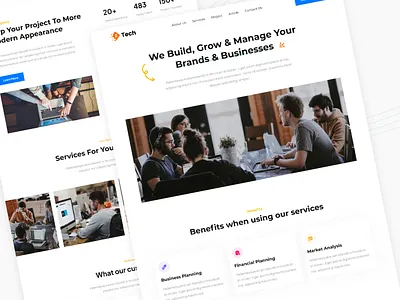 Digital Marketing Agency Landing Page agency android application b2b seo business design design agency digital content digital marketing home page ios landing page marketing marketing agency trending ui ux web webdesign website design