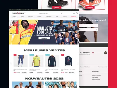 Made in Sport Marketing Automation agence design dnd ecommerce home made madeinsport magento page product sport ui website