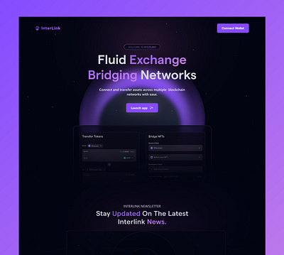 Interlink: cross Chain protocol design illustration prototyping ui uiux