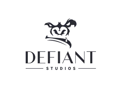Defiant Studios Logo Concept design logo