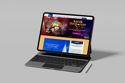 Vrindavan Chandrodaya Temple Mockup Design web design web design company web design services