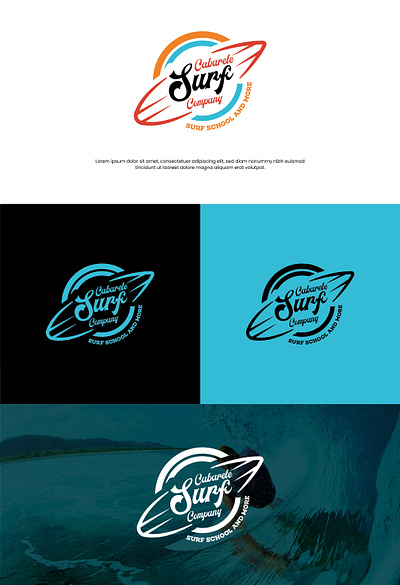 Surf Company Logo surf board logo