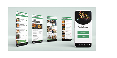 Freshly Dropped Recipe App Design app branding design interface mobile ui ux