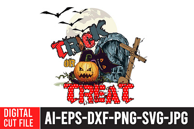 Trick or Treat Sublimation Design PNG