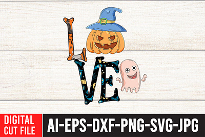 Love Halloween Sublimation Design