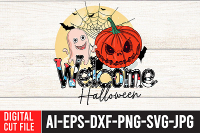 Welcome Halloween Sublimation Design
