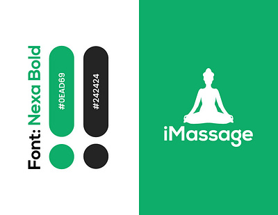 i Massage Logo Design 3d animation branding graphic design icon icon design illustator logo logo design motion graphics photoshop ui vector yoga