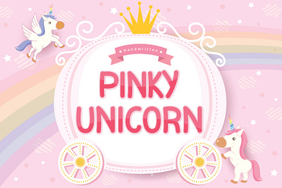 Pinky Unicorn Display Font playful