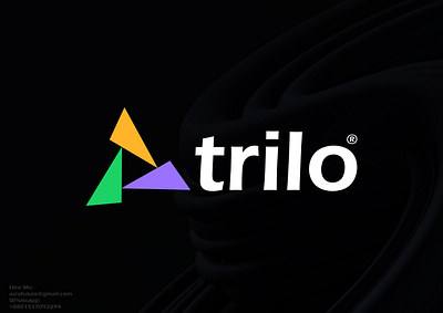 Trilo Logo Design asrafuluix branding branding logo clean logo coloful logo design flat icon iconic logo illustration logo logo design logo maker minimal modern logo play logo tech logo trilo logo design typography