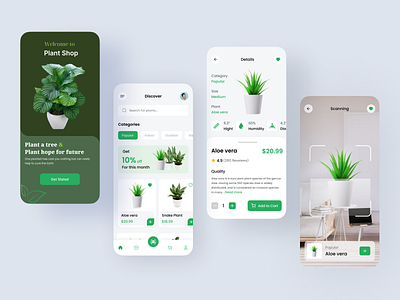 Plant Shop App android android app app app design eco plant app ecommerce app ecommerce shop app ios ios app mobile mobile app mobile app design plant app plant shop app plants app shop app ui uiux ux