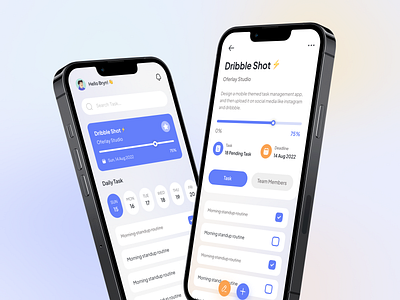 Task Management Mobile App design mobile app mobile ui task management ui