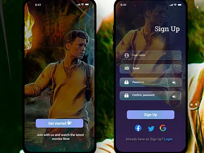 Sign Up app design figma mobile mobile app mobile ui sign up ui