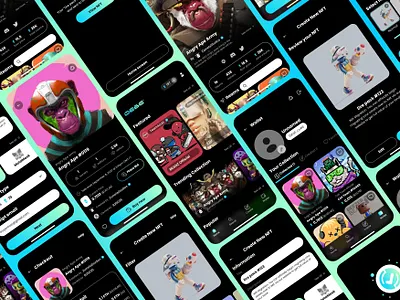 NFT Marketplace - Moblie App mobile app nft nft marketplace uiux uiux design