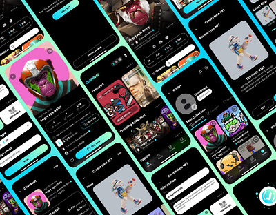 NFT Marketplace - Moblie App mobile app nft nft marketplace uiux uiux design