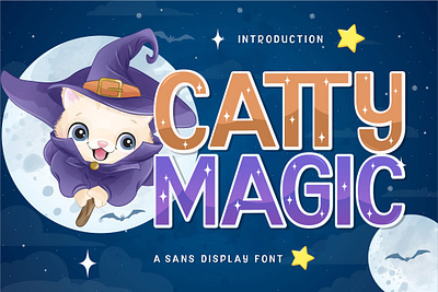 Catty Magic Display Font playful