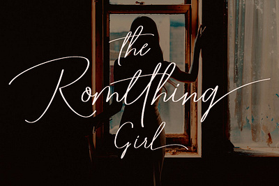 Romtthing Girl branding brush font calligraphy cover font design elegant font handwritten illustration logo magazine font photography font script script font signature font typography wedding font
