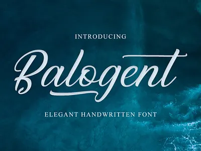Balogent Elegant Font branding calligraphy design elegant font handwritten logo magazine font script signature font typography wedding font