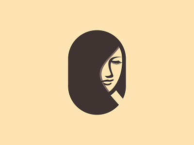 Pretty Woman Logo beautiful beauty brand branding girl graceful hair lady logo logos longhair people pretty salon woman