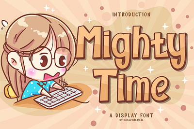 Mighty Time Display Font playful