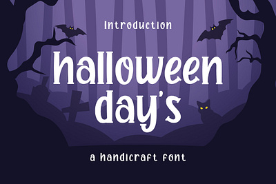 Halloween Day's - Handcraft Display Font playful