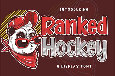 Ranked Hockey - Handcraft Display Font playful