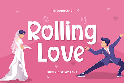 Rolling Love - Handcraft Display Font playful