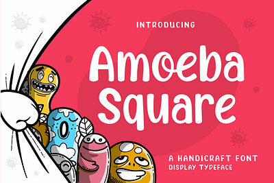 Amoeba Square - Handcraft Display Font playful