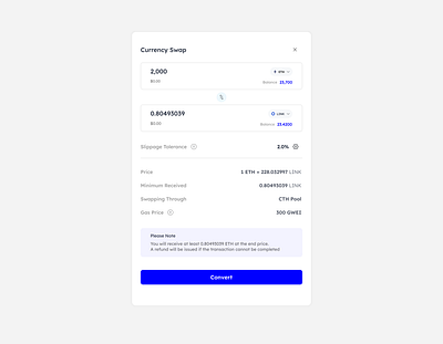 Crypto Swap crypto cryptocurrency defi design ui ux web3